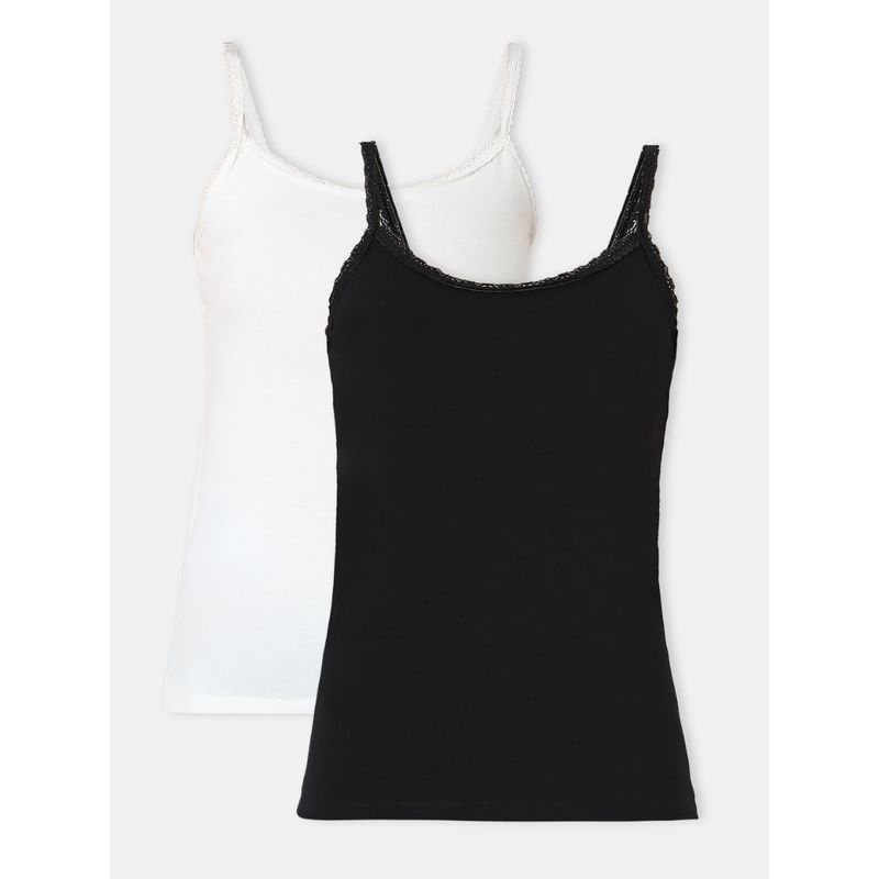 Vero Moda Intimates Black & White Camisoles (Pack of 2) (S)