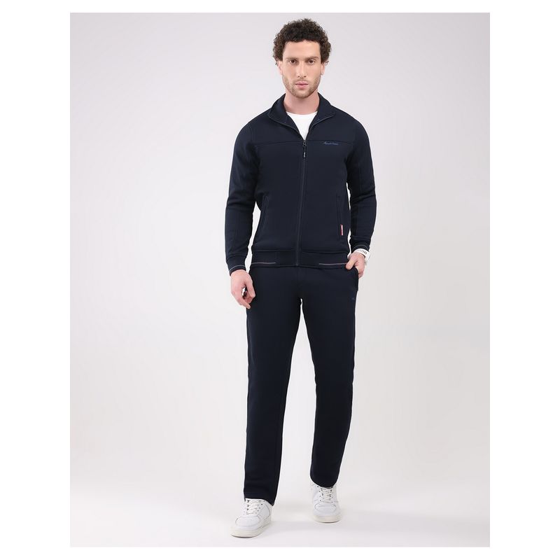 Monte Carlo Men's Navy Blue Full Sleeve Sweatshirt with Track Pant (3XL)