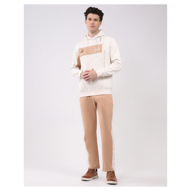 Monte Carlo Men's Full Sleeve Brown Sweatshirt with Track Pant (XL)