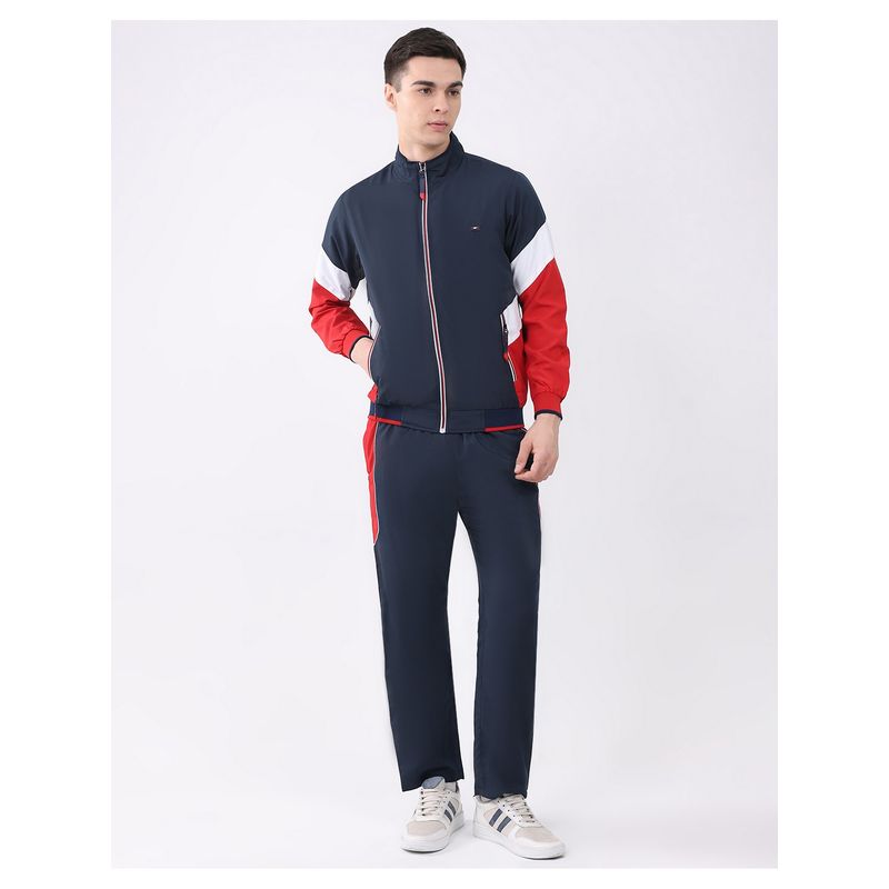Monte Carlo Men's Full Sleeve Navy Blue Sweatshirt with Track Pant (M)