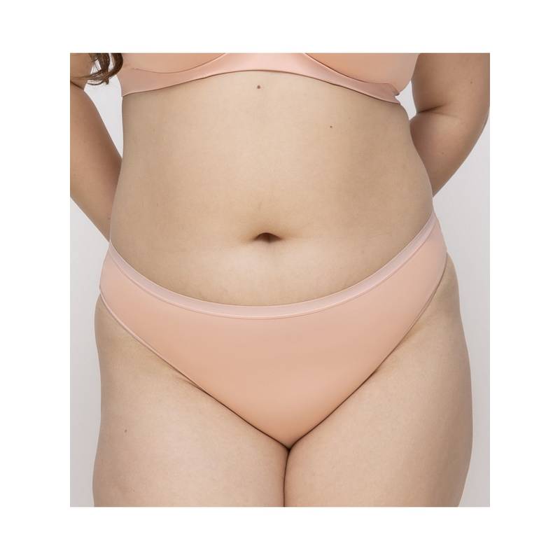 MIEZ Pink Premium Mid Rise Mesh Bikini Panty (XS)