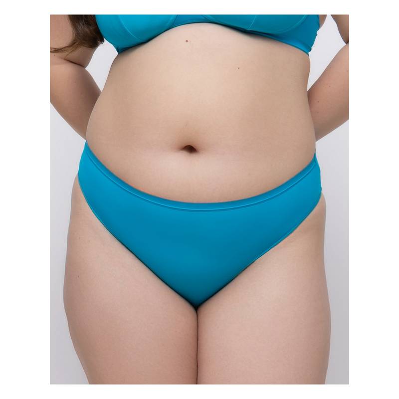 MIEZ Turquoise Women Mid Rise Mesh Bikini Panty (XS)
