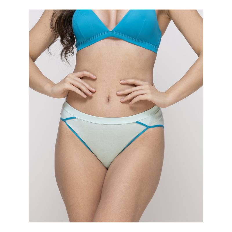 MIEZ Aqua Women High Rise Crossover Bikini Panty (XS)