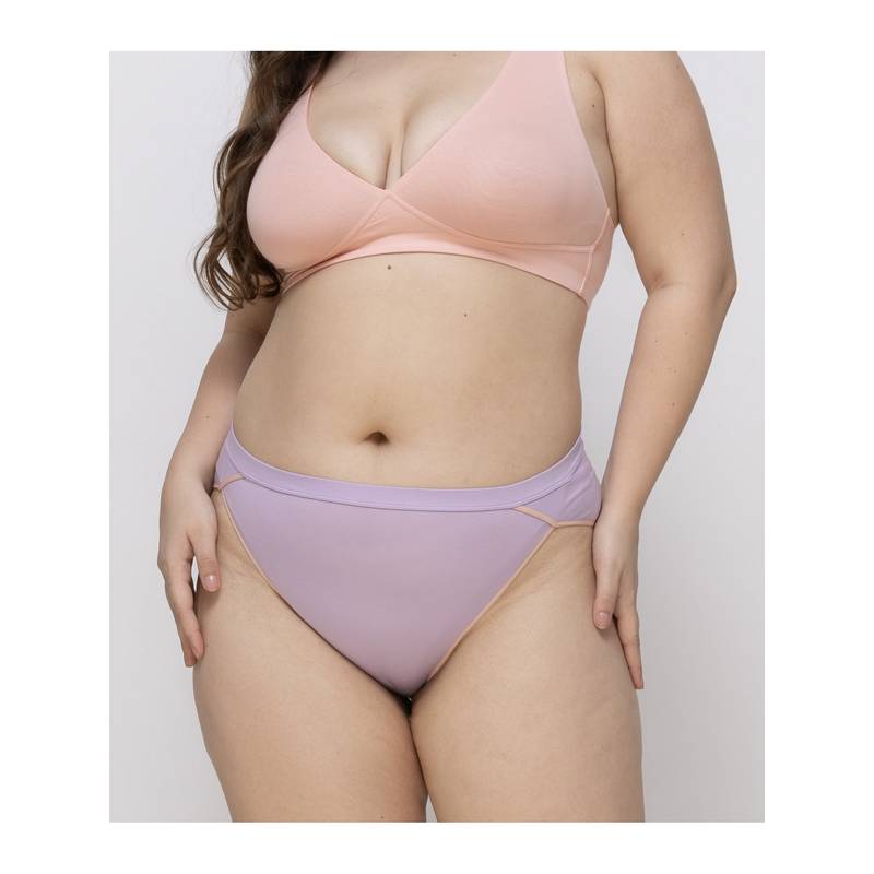 MIEZ Lavender High Rise Crossover Bikini Panty (XS)