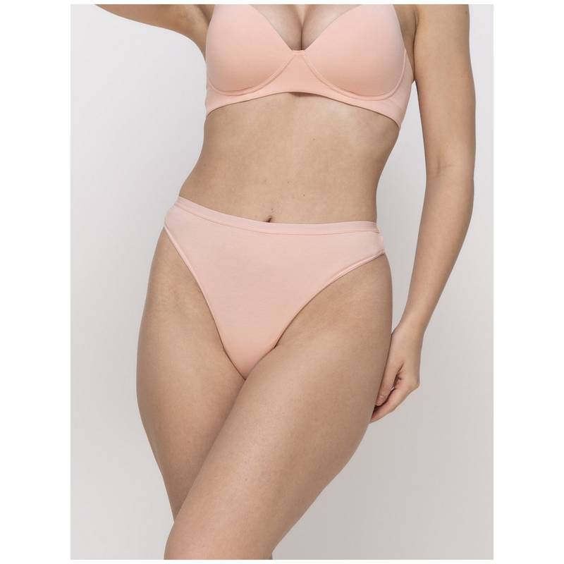 MIEZ Pink Everyday High Cut Thong Panty (XS)