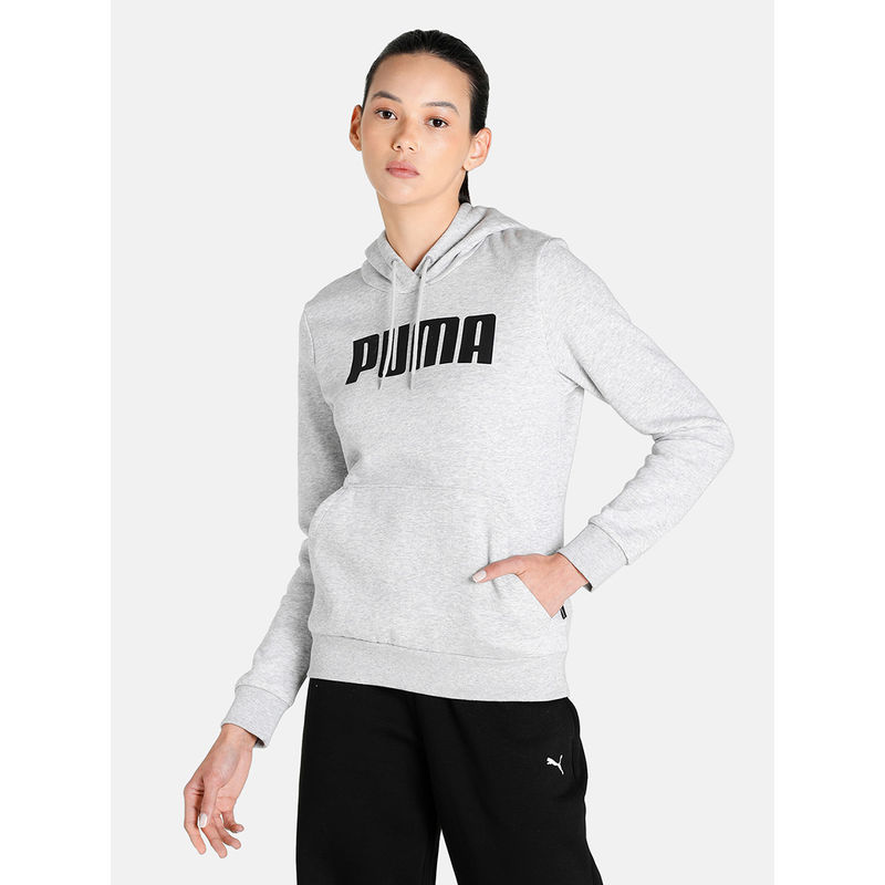 Puma ESS Hoody FL Women Gray Hoodie (S)