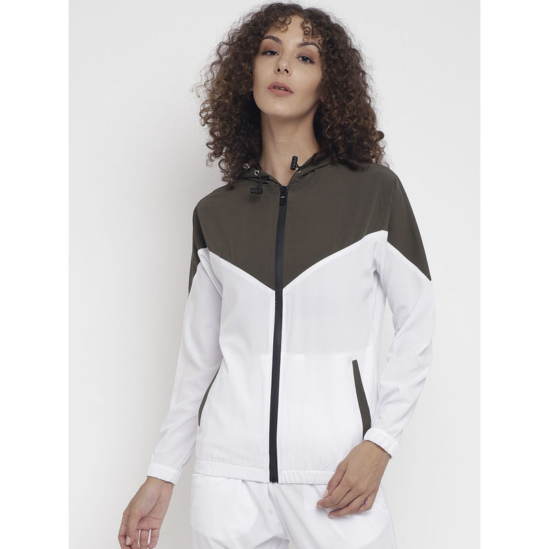 Buy CHKOKKO Women Sports Windcheater Jacketolive Online