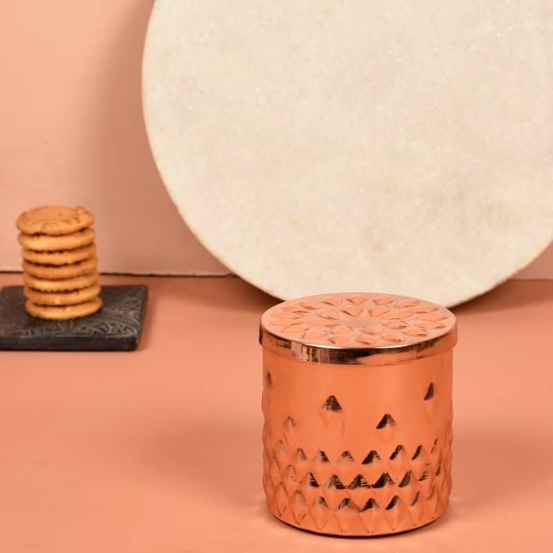 Manor House Copper Finished Storage Box with Lid 4 Inches Buy Manor