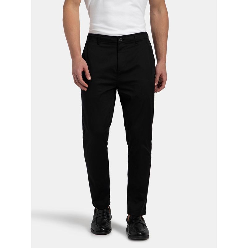 Jockey IM26 Men Super Combed Cotton Rich Elastane Woven Fabric All Day Pants - Black (M)