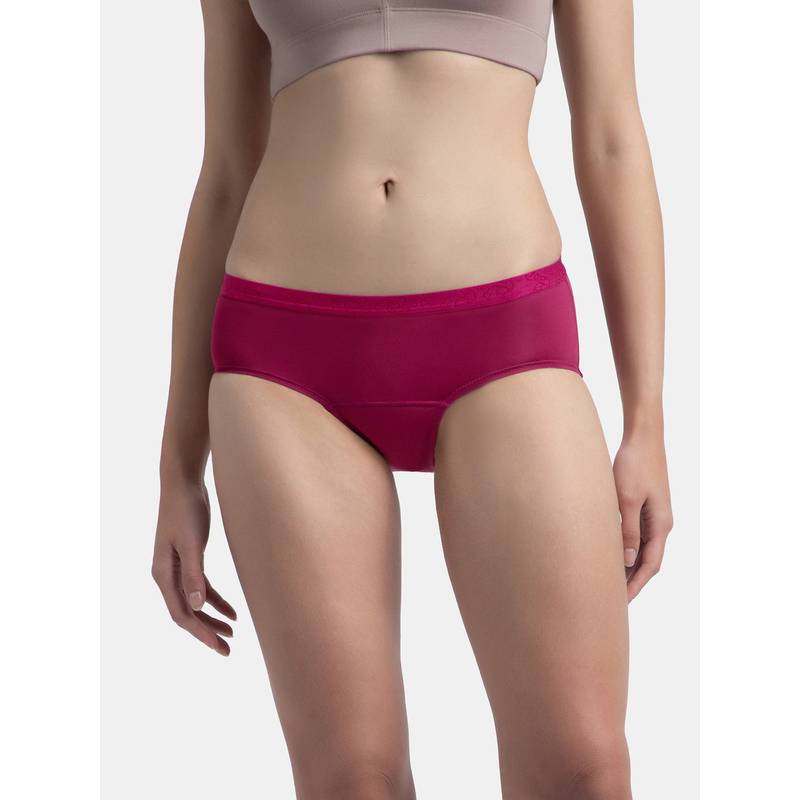 Jockey 1871 Women Tactel Microfiber Elastane Stretch Period Panty - Anemone (XL)