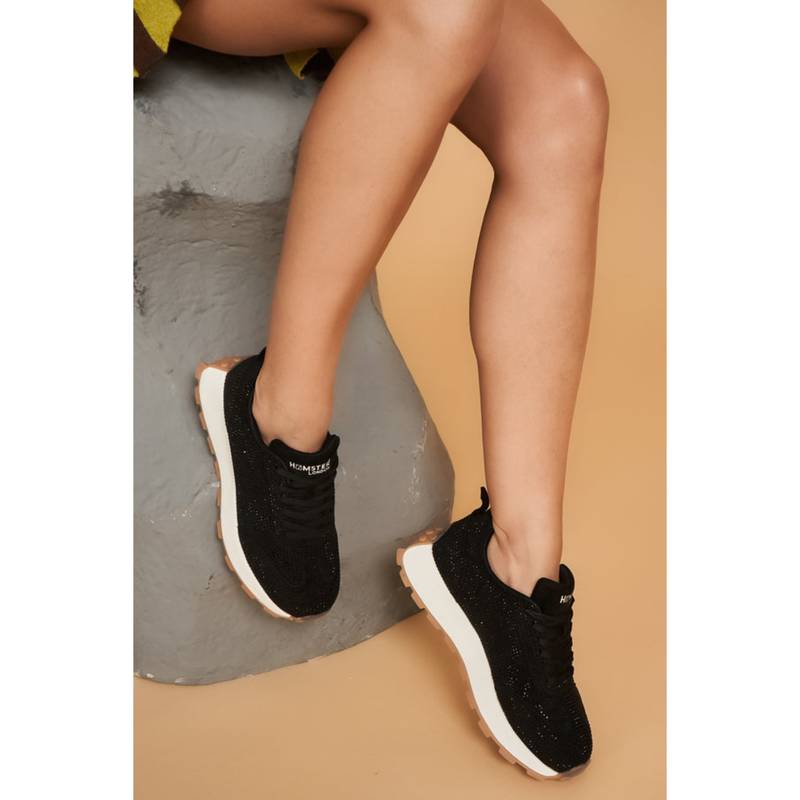 Hamster London Love Stone Black Sneakers (EURO 36)