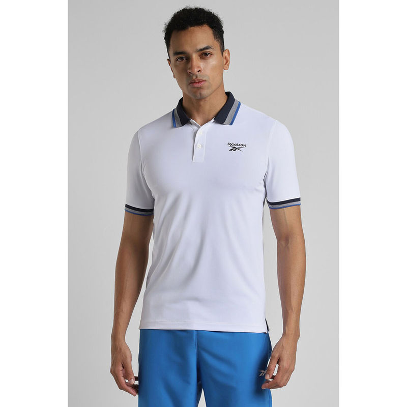Buy Reebok White Men Polo T Shirt Shirt Online