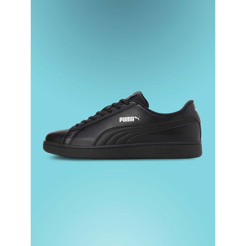 Puma Smashic Unisex Black Sneakers (UK 3)