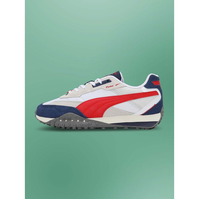 Puma Blktop Rider Unisex White Sneakers (UK 8)