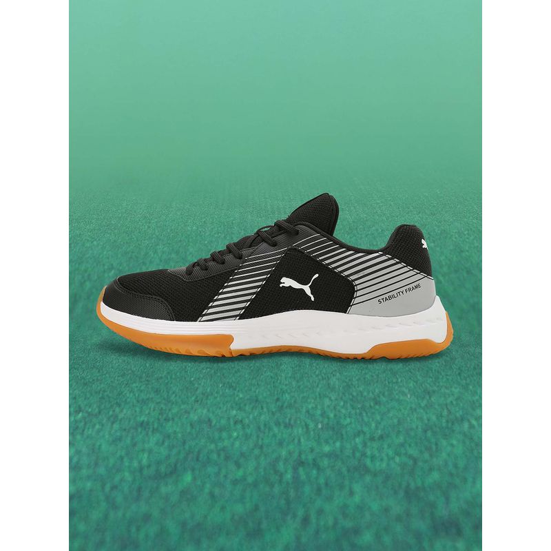 Puma Smash Sprint Unisex Black Badminton Shoes (UK 6.5)
