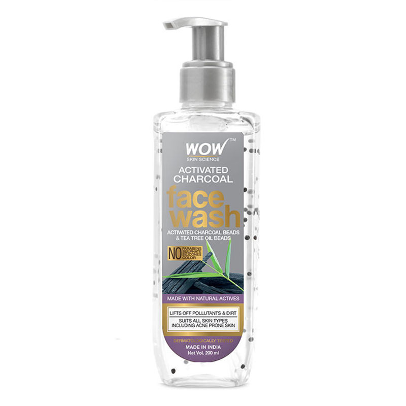 WOW Skin Science Activated Charcoal Foaming Face Wash