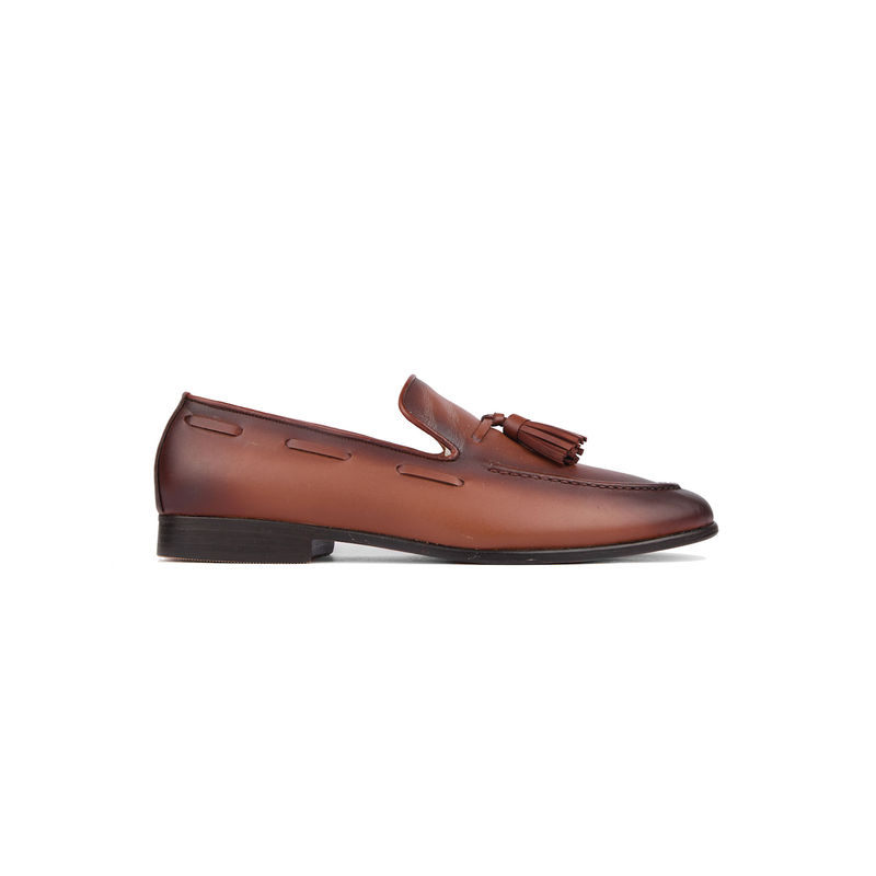 SKO Bari4 Two Toned Tan Leather Loafers (UK 6)