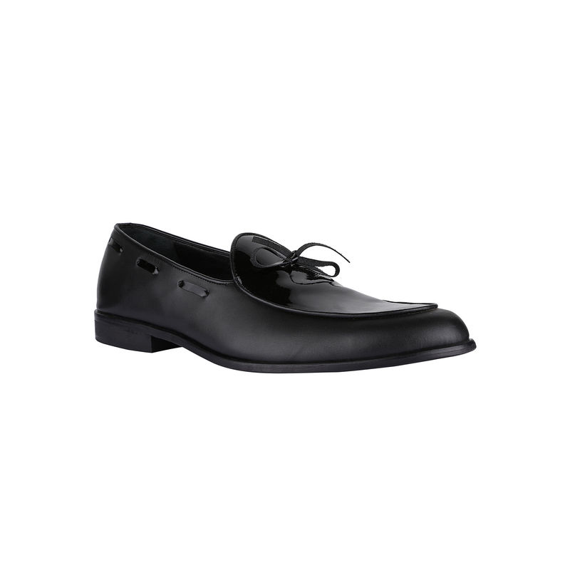 SKO Black Patent Loafers Bow (UK 6)