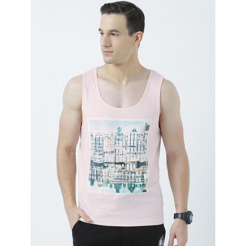 Huetrap Mens Round Neck Sleeveless Tank T-Shirt (L)