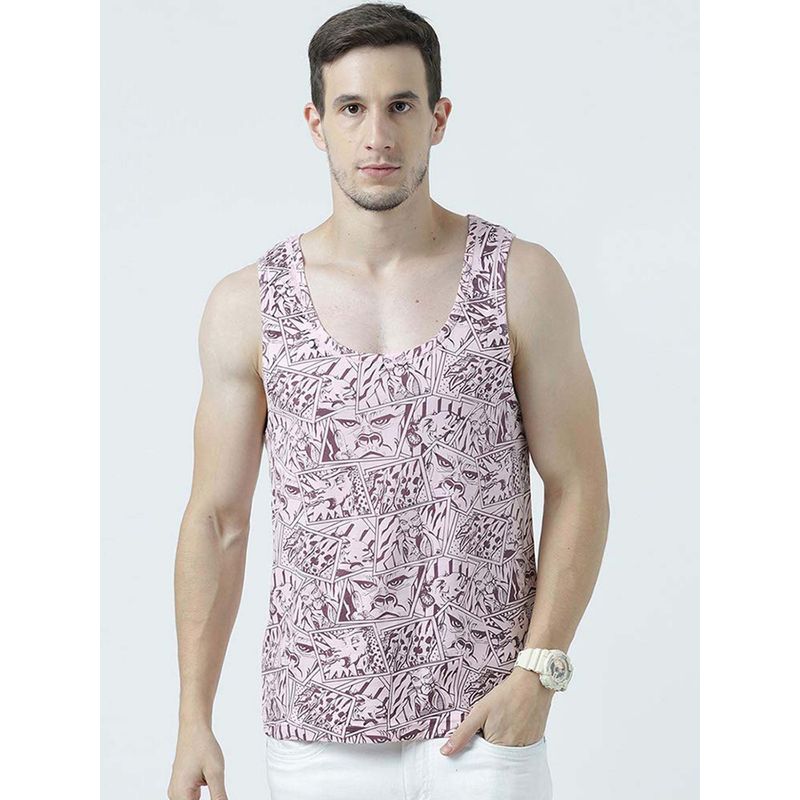 Huetrap Mens Round Neck Sleeveless Tank T-Shirt (L)