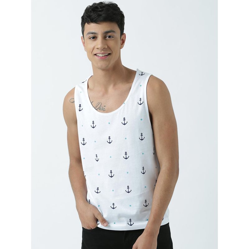 Huetrap Mens Round Neck Sleeveless Tank T-Shirt (M)