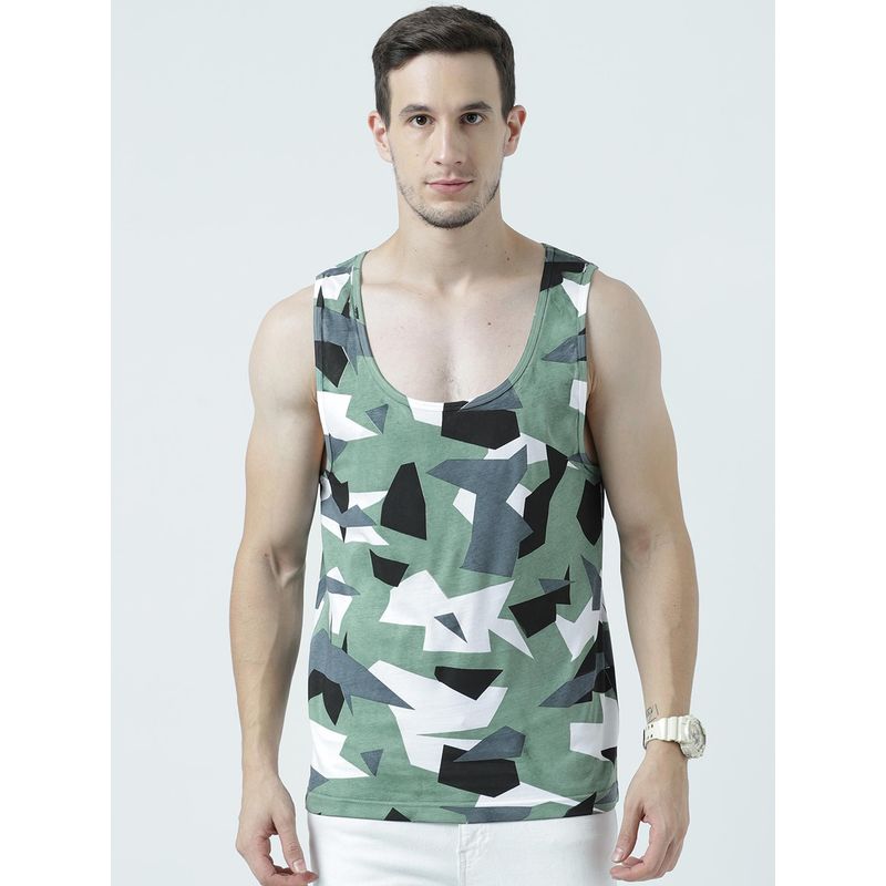 Huetrap Mens Round Neck Sleeveless Tank T-Shirt (M)