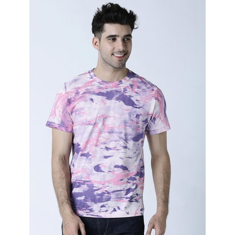 Huetrap Mens Light Pink Short Sleeve T-Shirt (S)