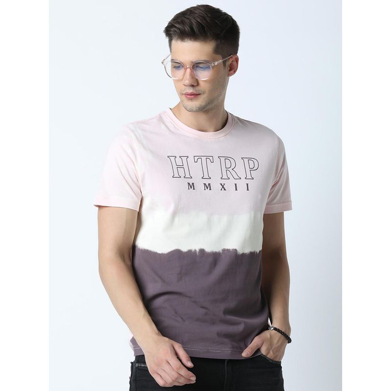 Huetrap Mens Light Pink Short Sleeve T-Shirt (M)