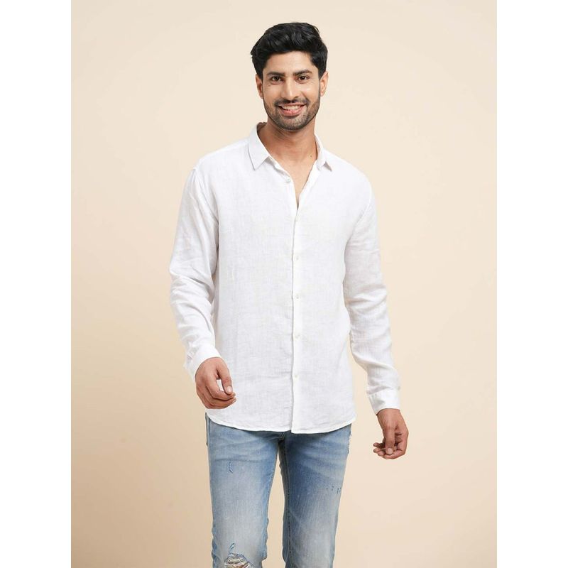 KINGDOM OF WHITE Se Relaxer - Full Sleeves French Placket Shirt (XXL)