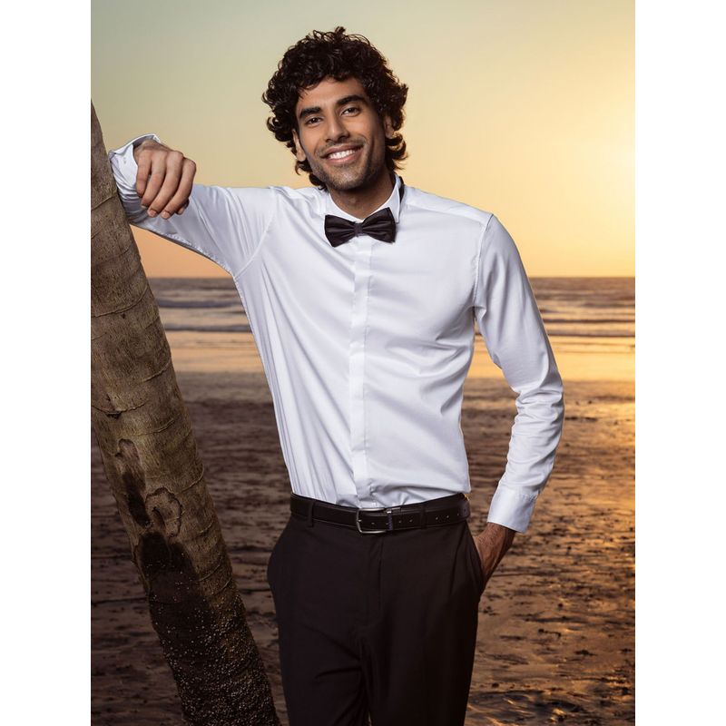 KINGDOM OF WHITE Tipple - Wing Collar Shirt (XL)