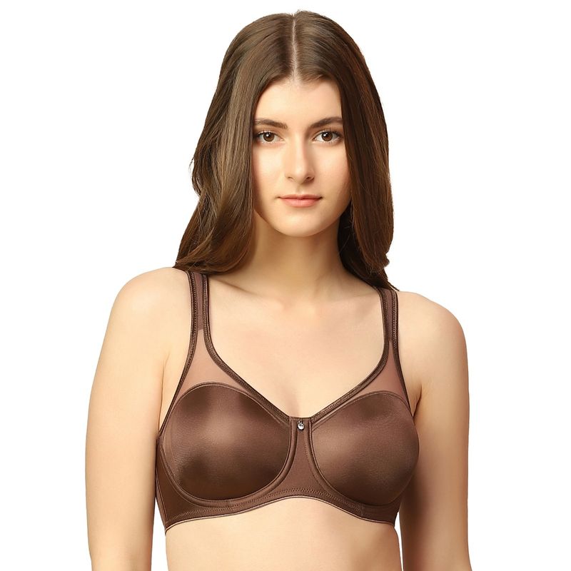 Triumph Minimizer 121 Non-Padded Wired Full Coverage Bra - Brown (38D)