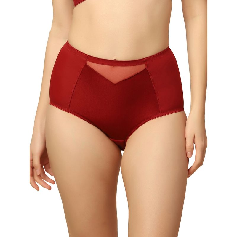 Triumph Minimizer 121 Full Coverage High Waist Brief - Red (S)