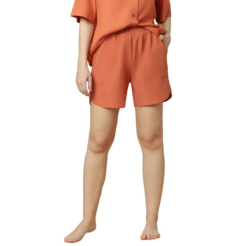 Triumph Boyfriend MyWear Breathable Fabric Shorts - Orange (36)