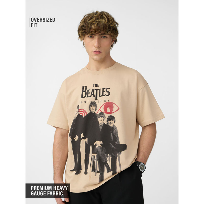 The Souled Store The Beatles: Anthology Men Oversized T-shirt (L)