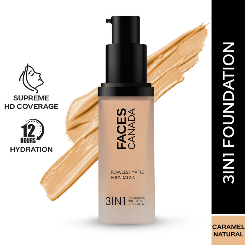 Faces Canada Flawless Matte Foundation - Caramel Natural