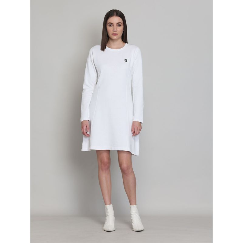 Muvazo Keep It Casual White Dress (S)