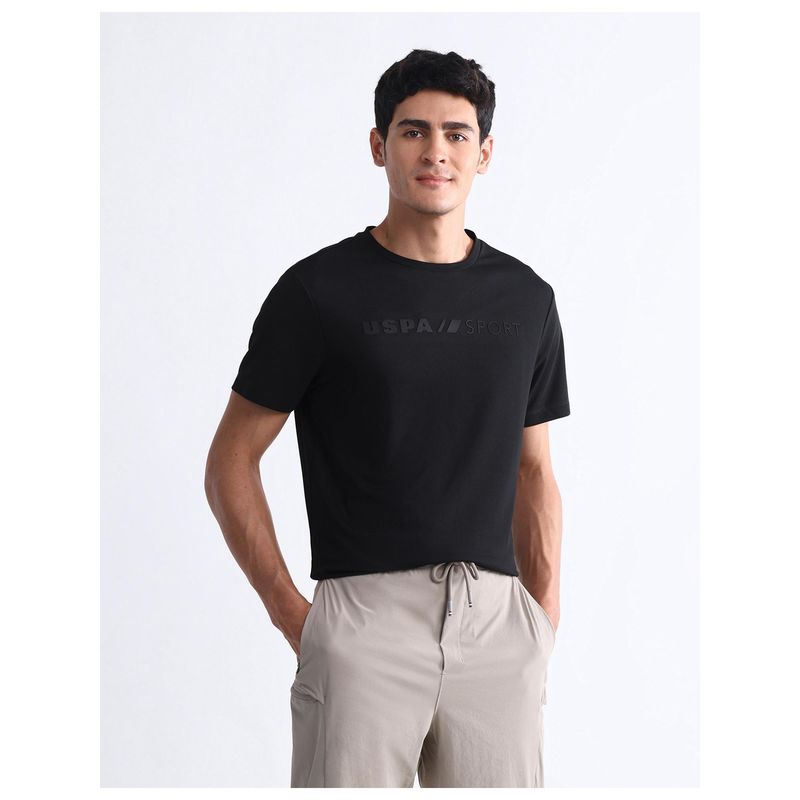 U.S. POLO ASSN. Active Sports Mens Brand Embossed Slim Fit T-Shirt (2XL)