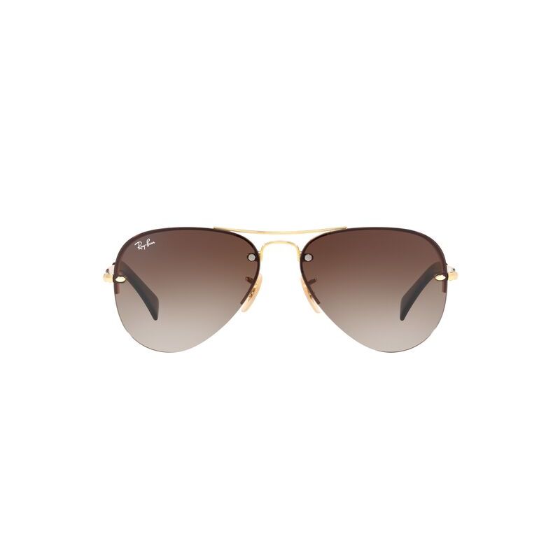 Buy Ray Ban 0RB3449I Brown Highstreet Aviator 59 mm Online