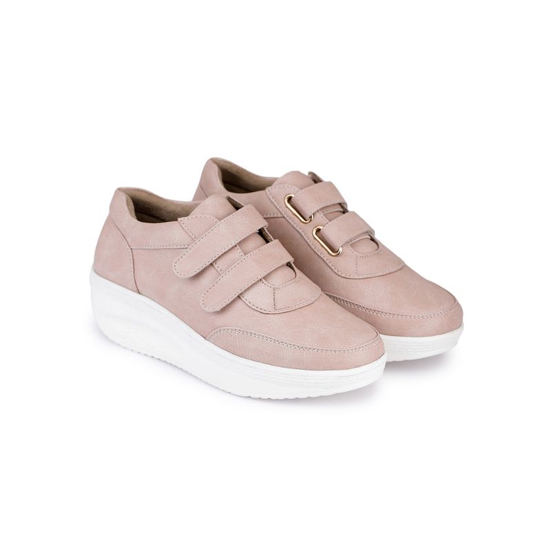VALIOSAA Pink Solid-Plain Sneakers (EURO 41)