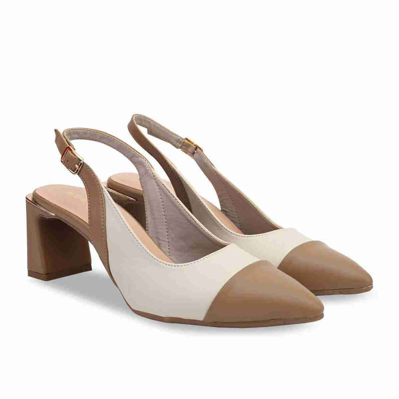 ROCIA By Regal Ivory Women Block Mule Block Heels (EURO 36)
