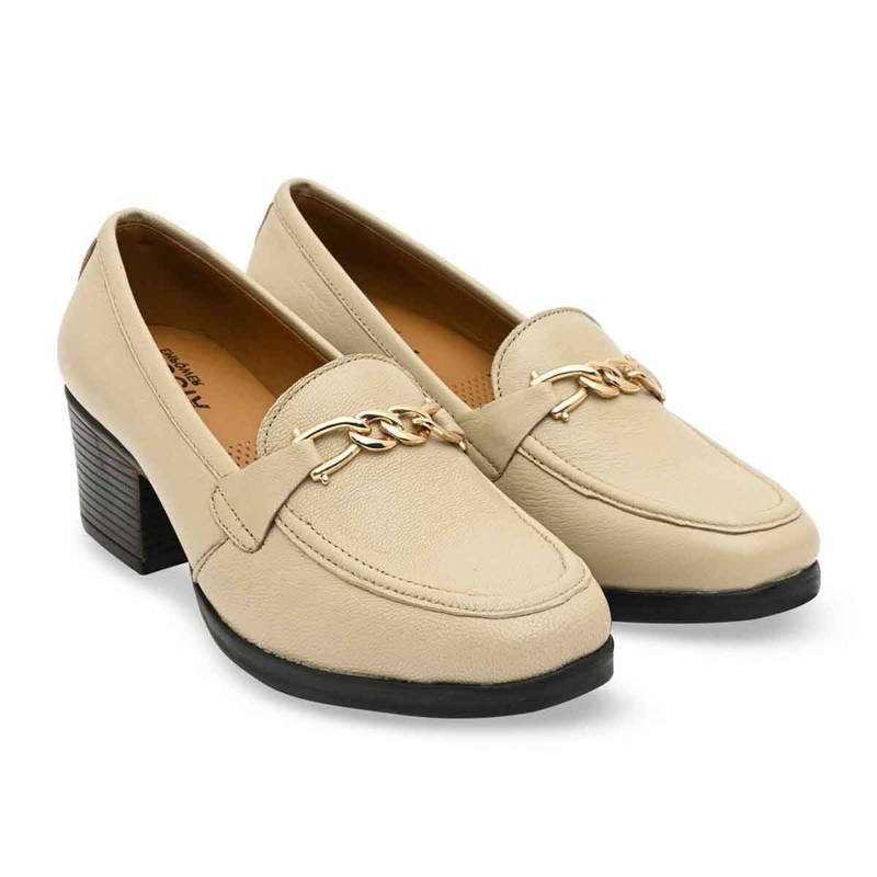 ROCIA Empower By Beige Women Workwear Block Heels Pumps (EURO 36)