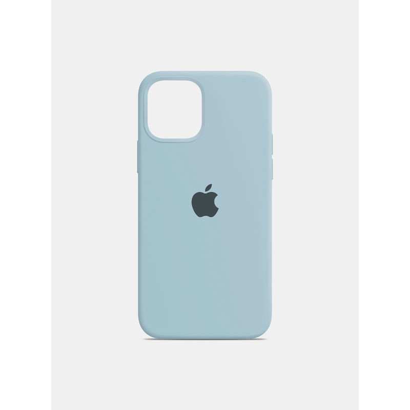 Treemoda Sky Blue Solid Silicone Apple Back Case (iPhone 14)