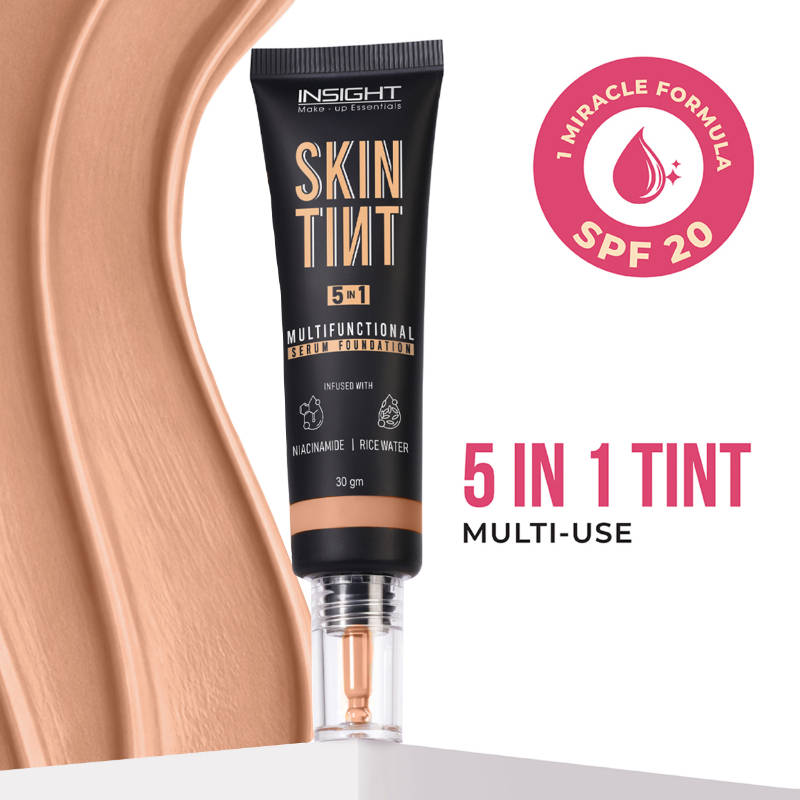 Insight Cosmetics Skin Tint 5In1 Serum Foundation - Latte Please 30g