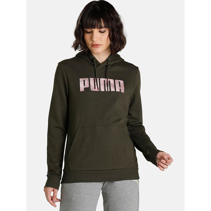 Buy Puma Graphic Womens Grey Hoodie Online