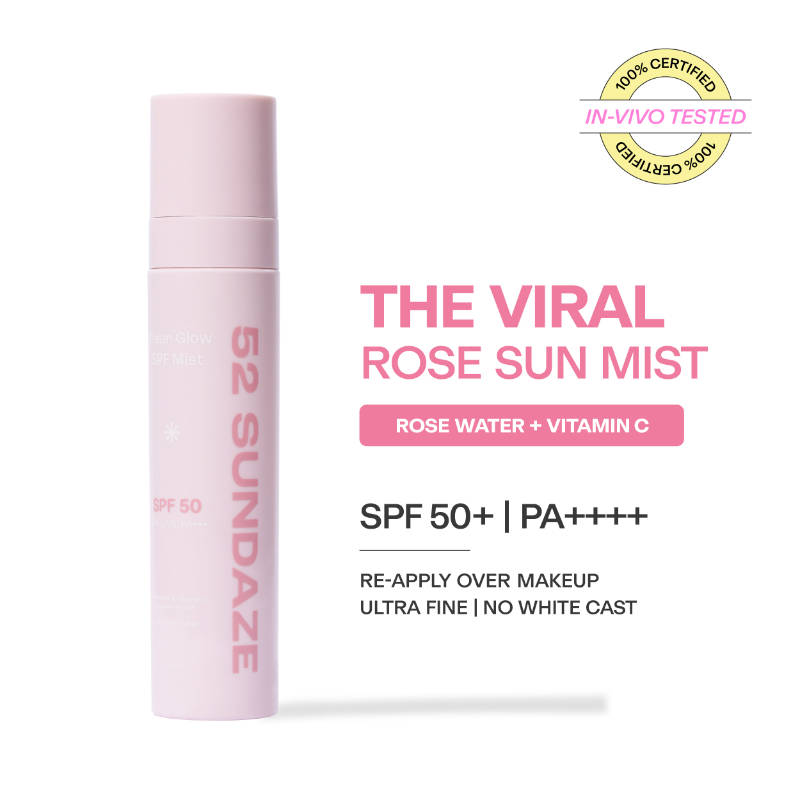 52 Sundaze Rose Water Sunscreen Mist SPF 50+ PA++++