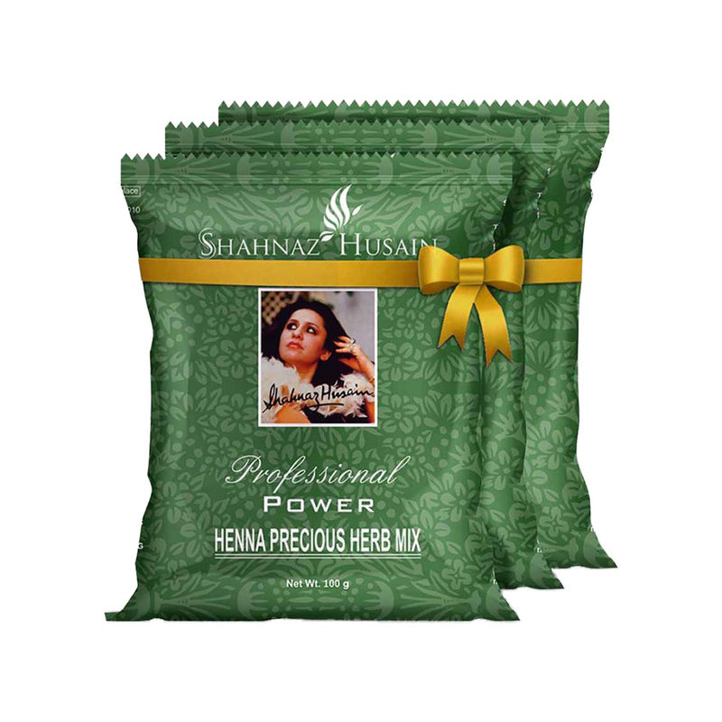 Shahnaz Husain Professional Power Henna Precious Herb Mix Pack Of 3 (Buy Two Get & One Free)