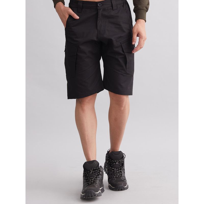 MountMiller Men's Comfortable Fit Mid Rise Explorer Ripstop Tactical Solid Shorts | Reinforced Stitching (28)