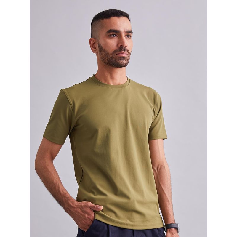 MountMiller Men's Solid Half Sleeve OG Tactical T-Shirt | Anti-Odor | Moisture-Wicking | UV Protective (S)