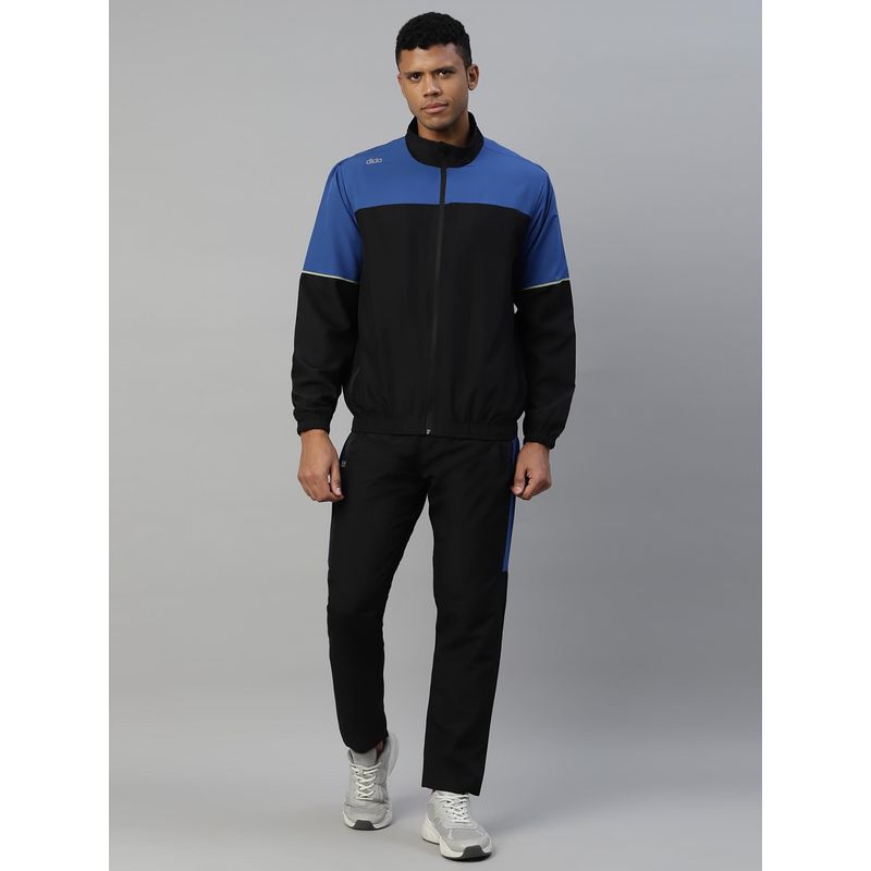 Dida Black Wrinkle Free Regular Dry Fit Multi Purpose Indoor Outdoor Track Suit (Set of 2) (XL)