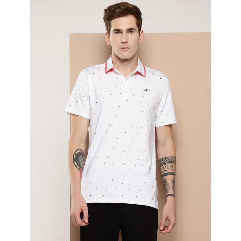 Alcis Men Printed Golf Polo T-Shirt (S)